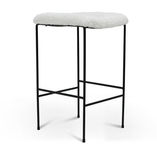 Connor Bar Stool White Red