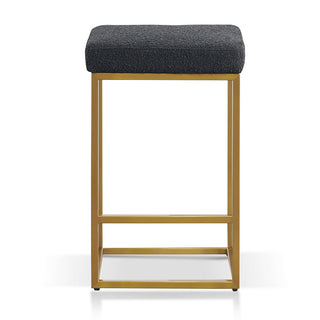 Zara Bar Stool Black Gold