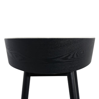 Hugo Bar Stool Black Beige