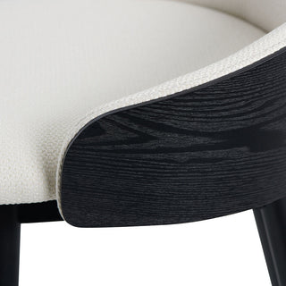 Hugo Bar Stool Black Beige