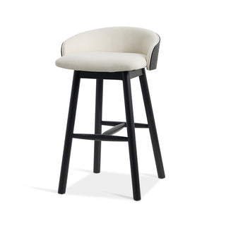 Hugo Bar Stool Black Beige