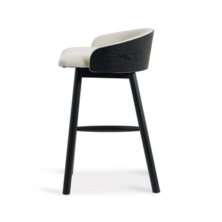Hugo Bar Stool Black Beige