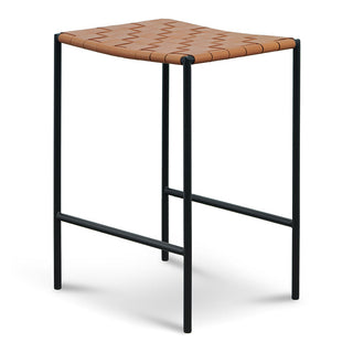 Albany Bar Stool Black Tan