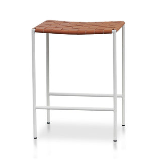 Oscar Bar Stool White Tan