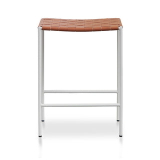 Oscar Bar Stool White Tan