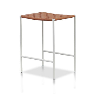 Oscar Bar Stool White Tan