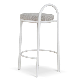 Nina Bar Stool White Grey