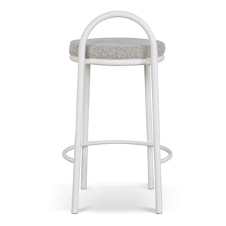 Nina Bar Stool White Grey