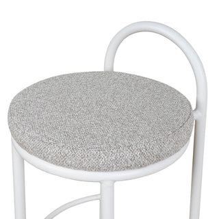 Nina Bar Stool White Grey