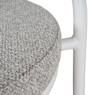 Nina Bar Stool White Grey