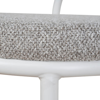 Nina Bar Stool White Grey