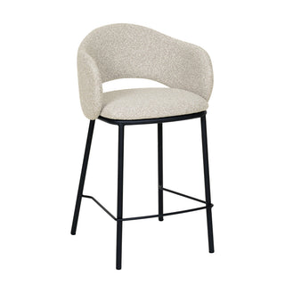 Preston Bar Stool Black Grey Tan