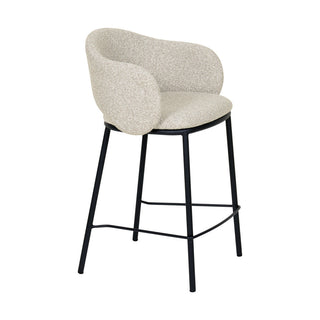 Preston Bar Stool Black Grey Tan