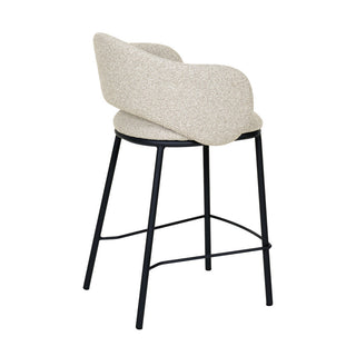 Preston Bar Stool Black Grey Tan
