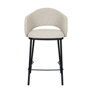 Preston Bar Stool Black Grey Tan