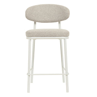 Hugo Bar Stool White Grey