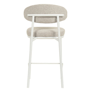 Hugo Bar Stool White Grey