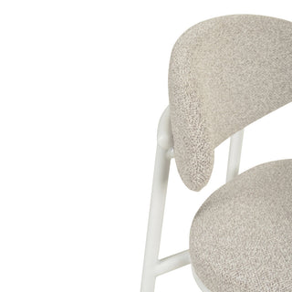 Hugo Bar Stool White Grey