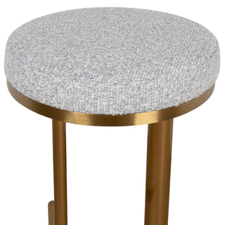 Grace Bar Stool Grey Silver Gold