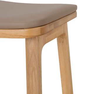 Xavier Bar Stool Natural Brown
