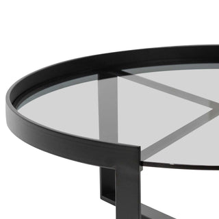 Byron Coffee Table Black Grey Tan