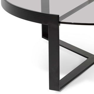 Byron Coffee Table Black Grey Tan