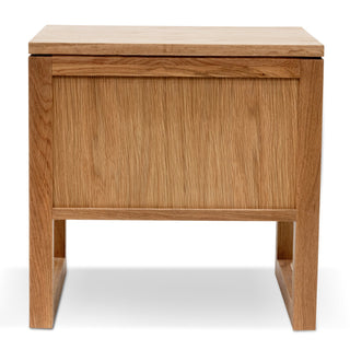 Leo Side Table Natural Oak Green Red