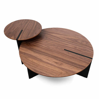 Glebe Coffee Table Black Walnut Blue