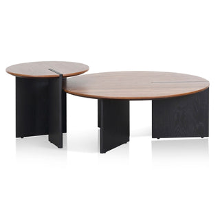 Glebe Coffee Table Black Walnut Blue