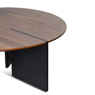 Glebe Coffee Table Black Walnut Blue