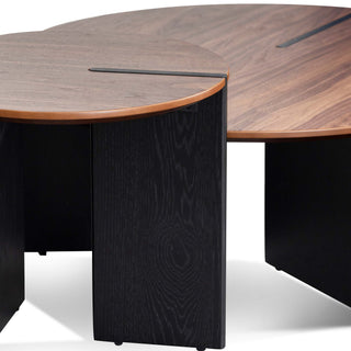 Glebe Coffee Table Black Walnut Blue