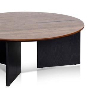Glebe Coffee Table Black Walnut Blue