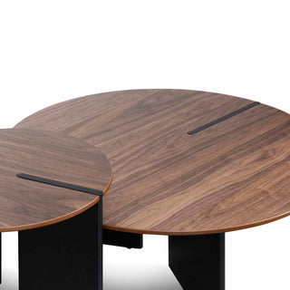 Glebe Coffee Table Black Walnut Blue
