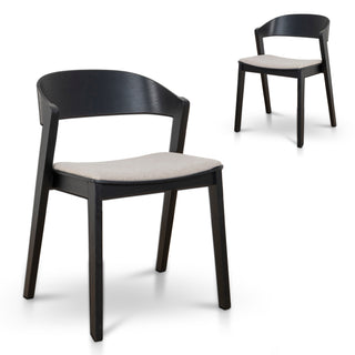 Redfern Dining Chair Black Grey