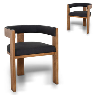 Albany Dining Chair Black Brown