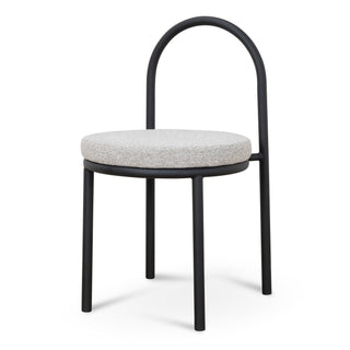 Poppy Dining Chair Black Grey
