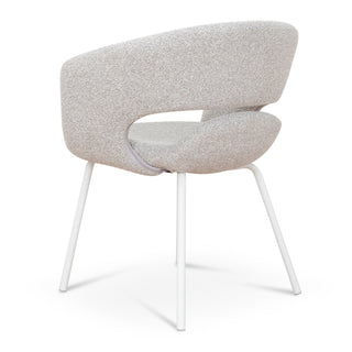 Hugo Dining Chair White Grey