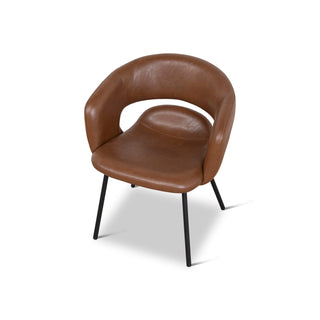 Mosman Dining Chair Black Brown