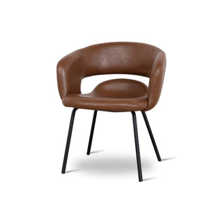 Mosman Dining Chair Black Brown