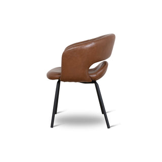 Mosman Dining Chair Black Brown