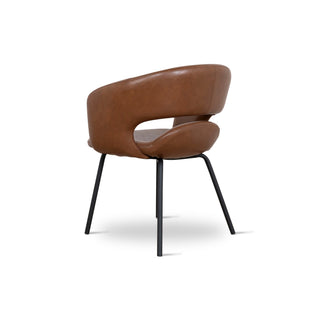 Mosman Dining Chair Black Brown