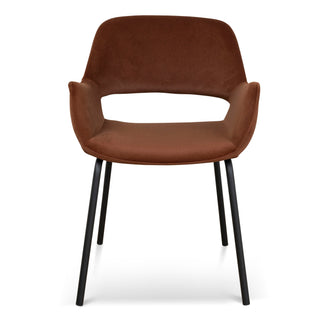 Brighton Dining Chair Black Red