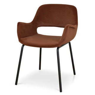 Brighton Dining Chair Black Red