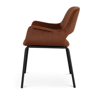 Brighton Dining Chair Black Red