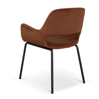 Brighton Dining Chair Black Red