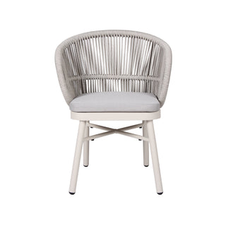 Miles Dining Chair White Grey Sand
