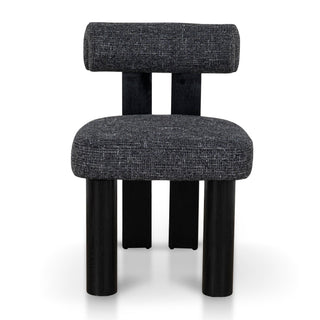 Evie Dining Chair Black Charcoal