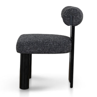 Evie Dining Chair Black Charcoal