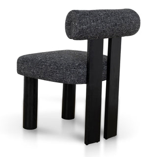 Evie Dining Chair Black Charcoal