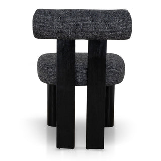 Evie Dining Chair Black Charcoal